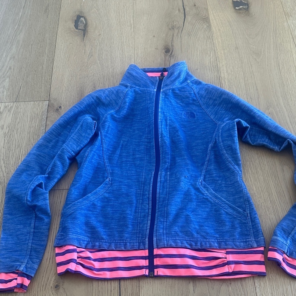 The north face Blue and Pink Zip-Up Jacket M women’s